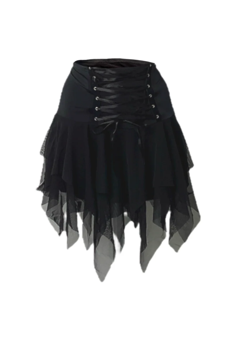 reclaimed vintage black angel corset set - Image 9