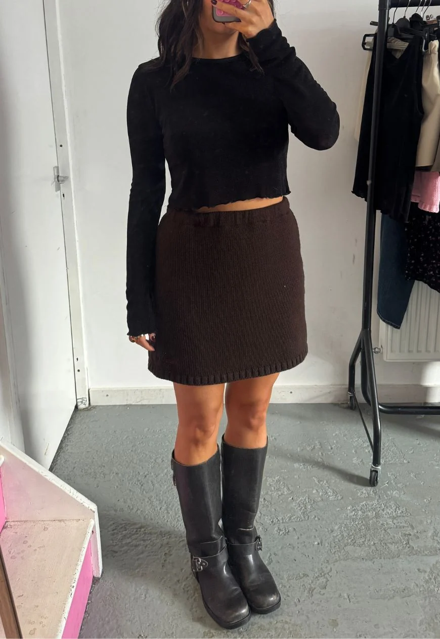 black slinky cropped top - Image 5