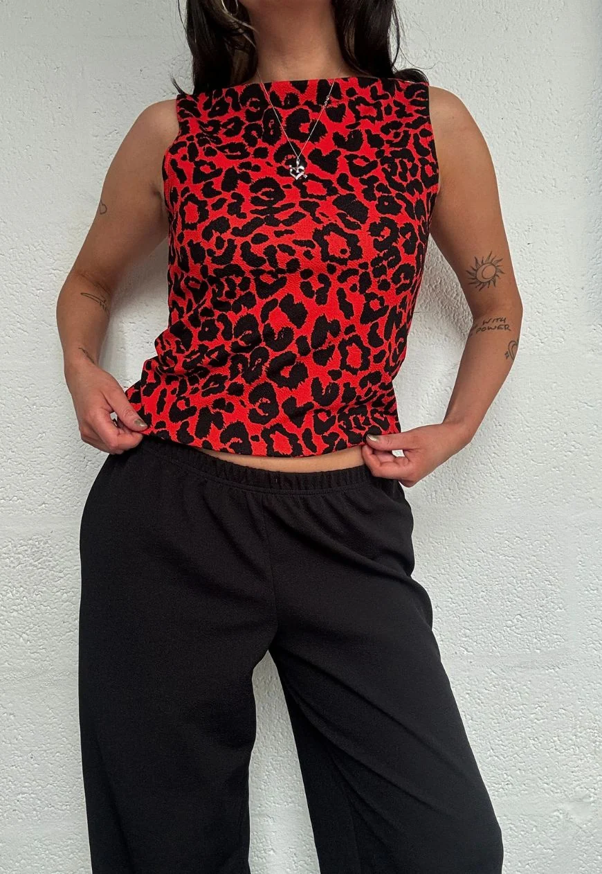 black wide leg trousers - Image 6
