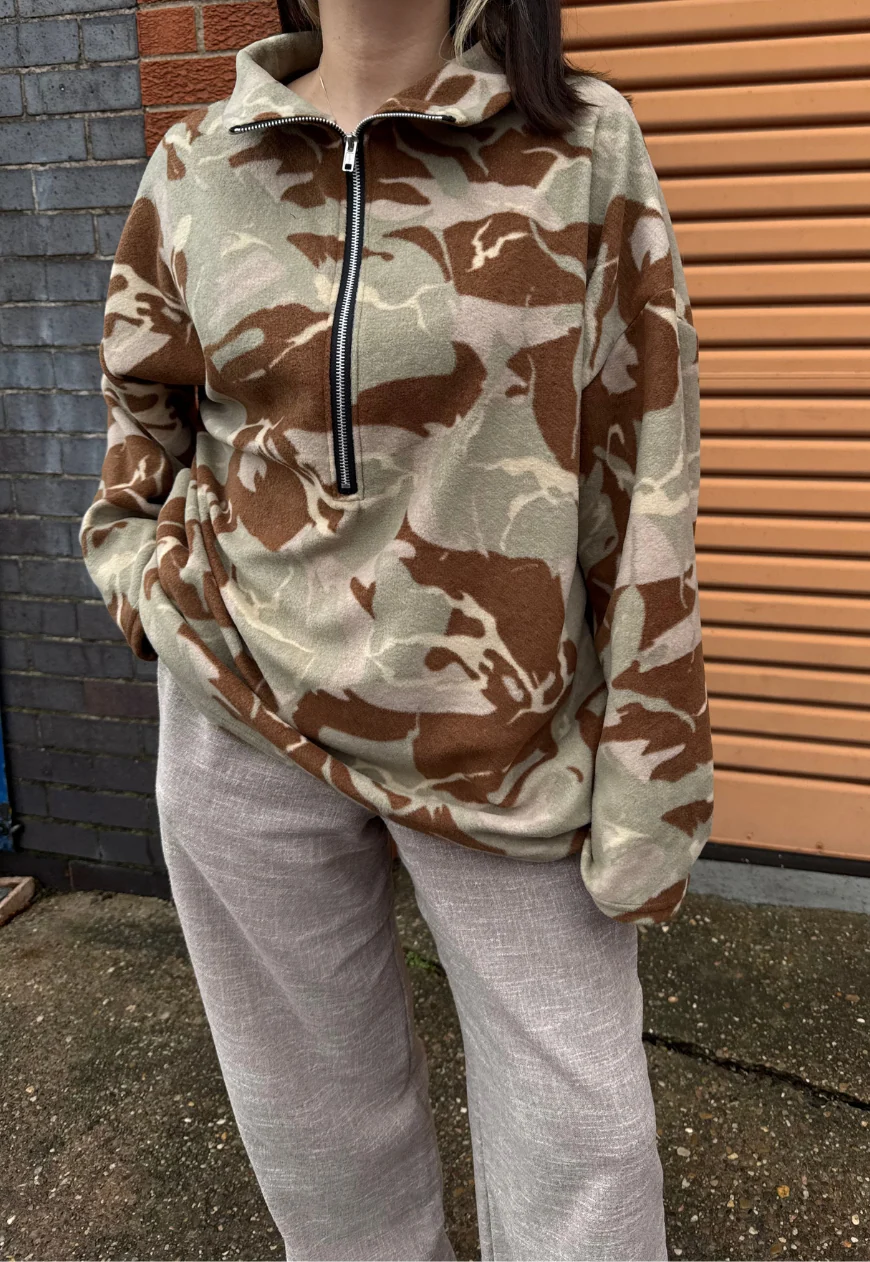 camouflage print fleece - Image 5