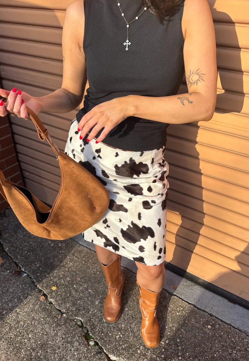 cow/giraffe reversible skirt - Image 4