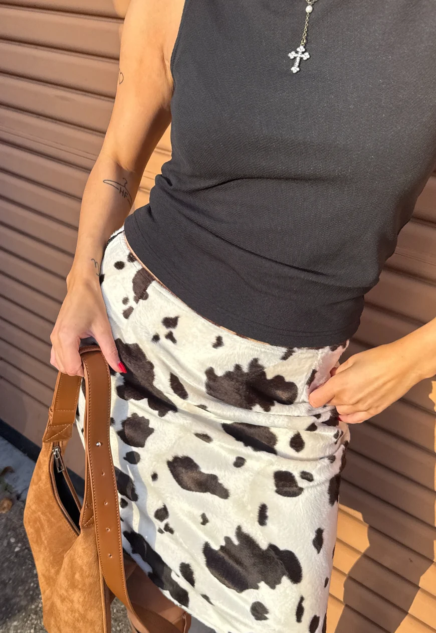 cow/giraffe reversible skirt - Image 6