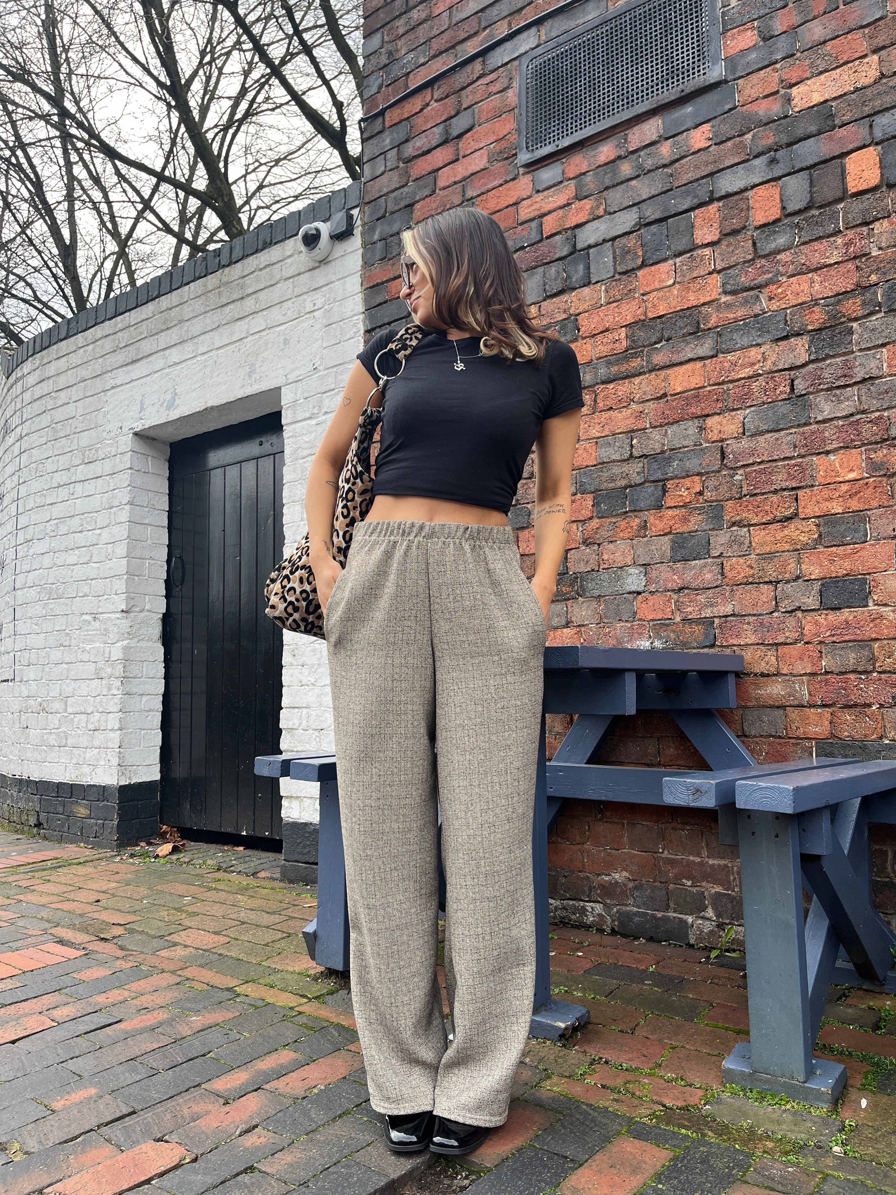 cream straight leg trouser - Image 3