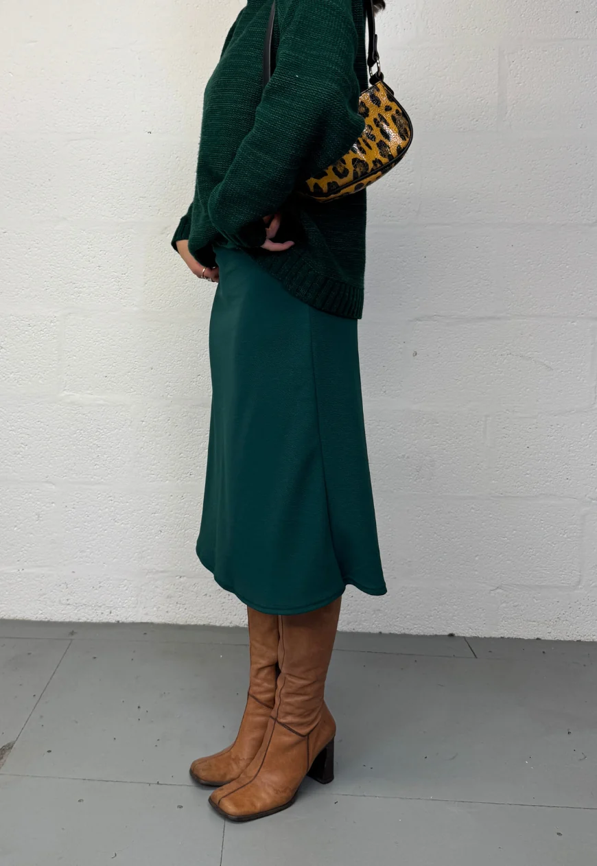 green midi skirt - Image 2