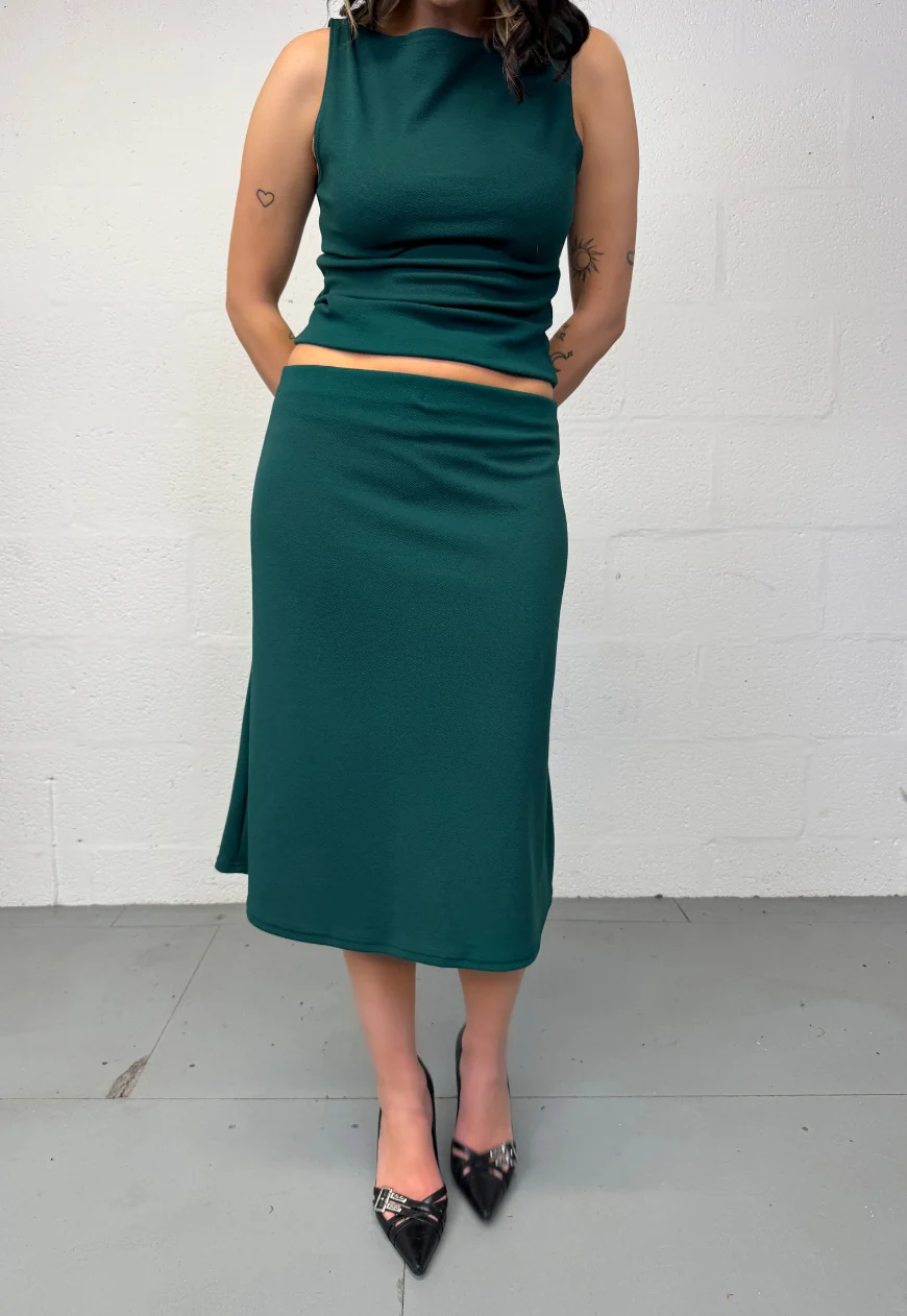 green midi skirt - Image 3