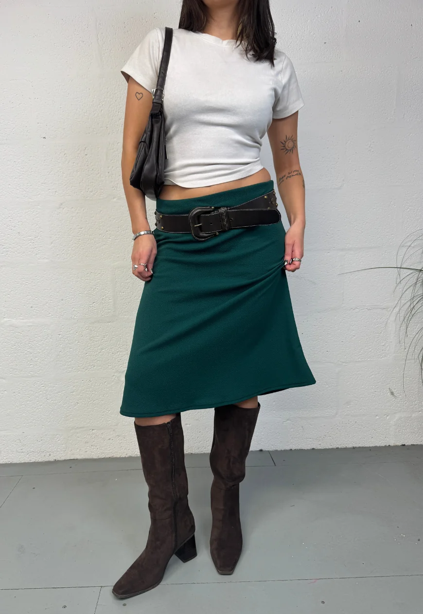 green midi skirt - Image 4