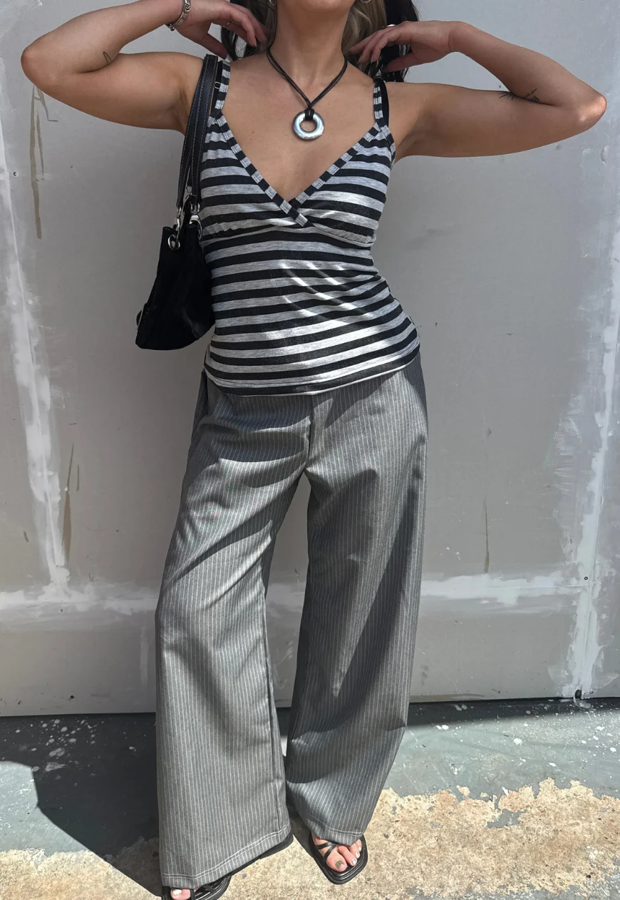 grey hissy cinch trousers - Image 5