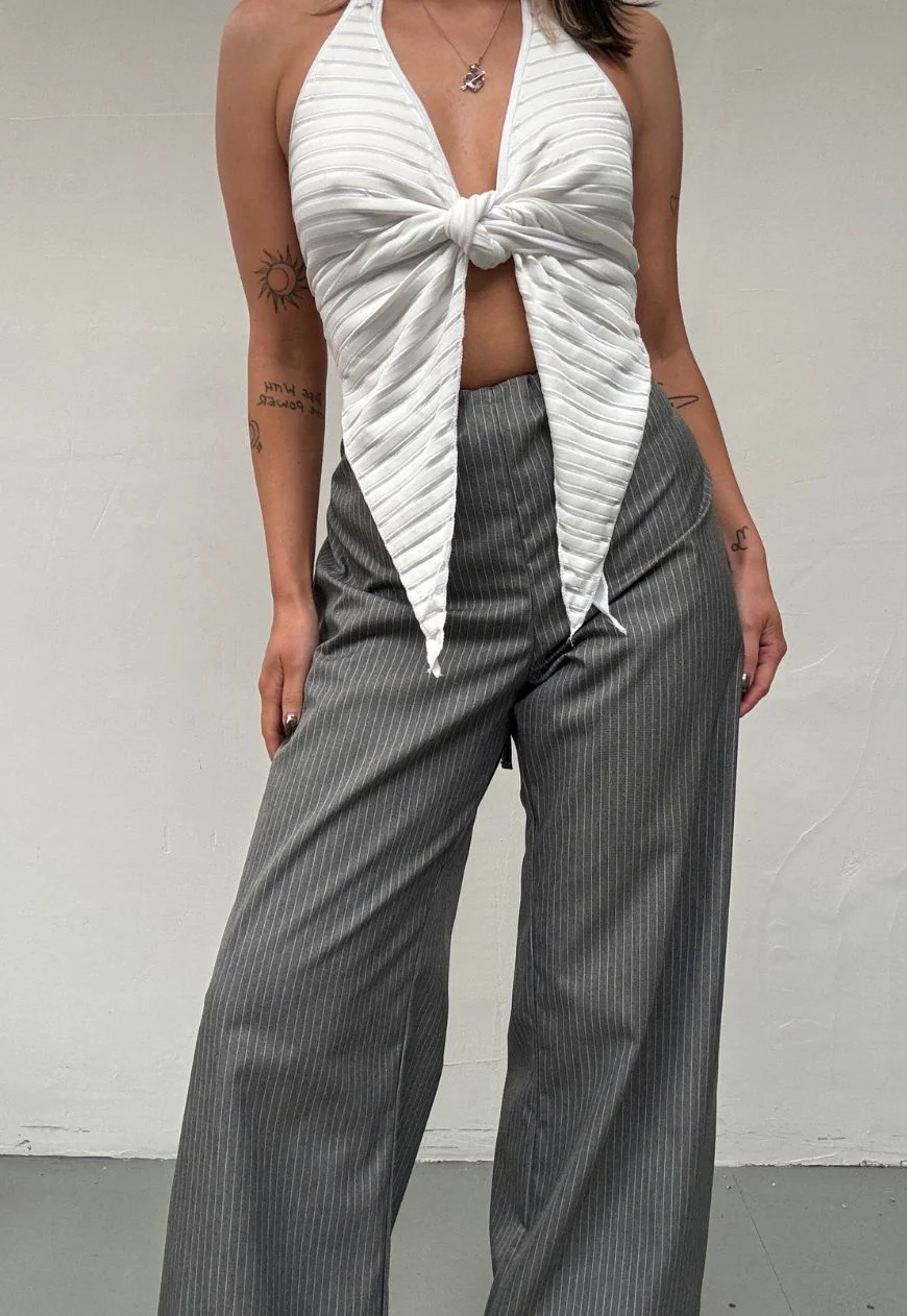 grey hissy cinch trousers - Image 6