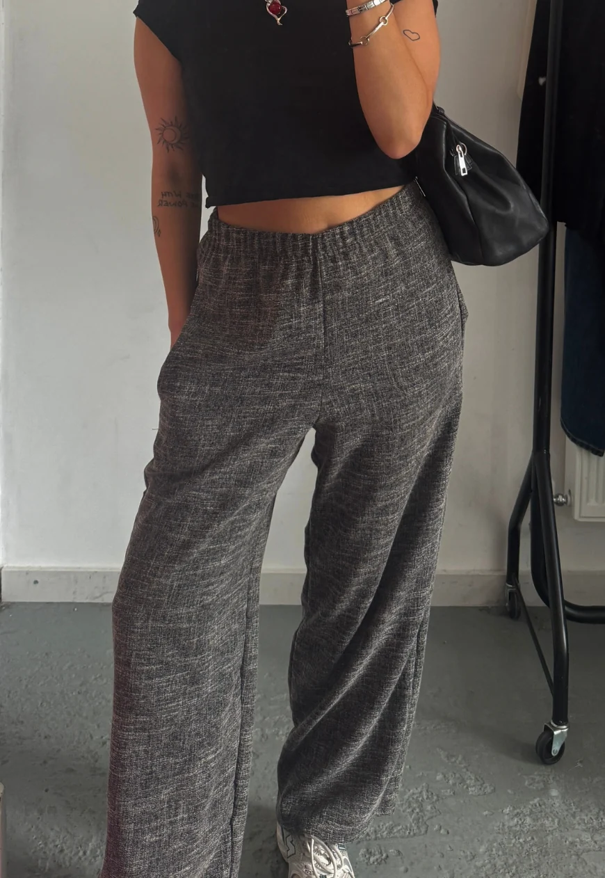 grey straight leg trouser - Image 3