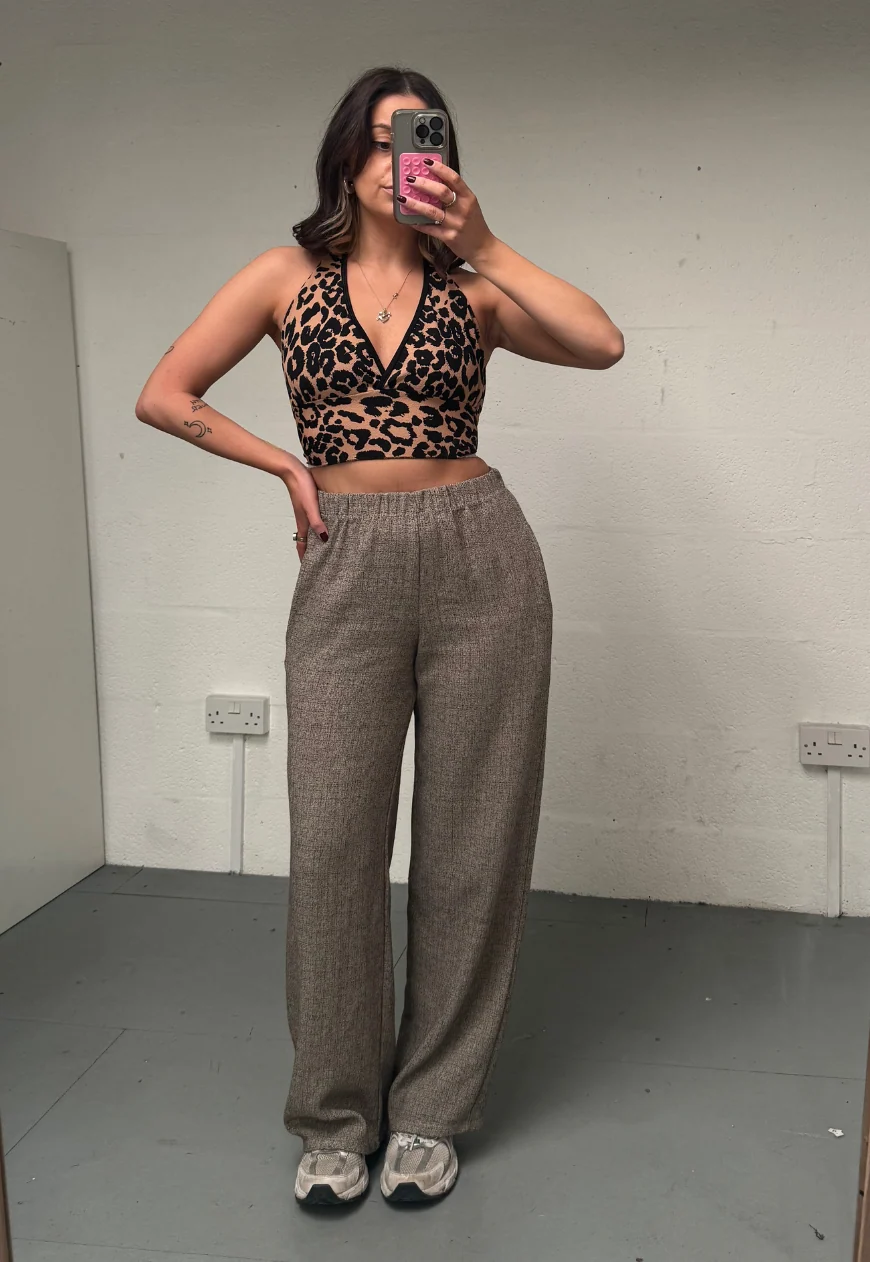 leopard print halter top - Image 5
