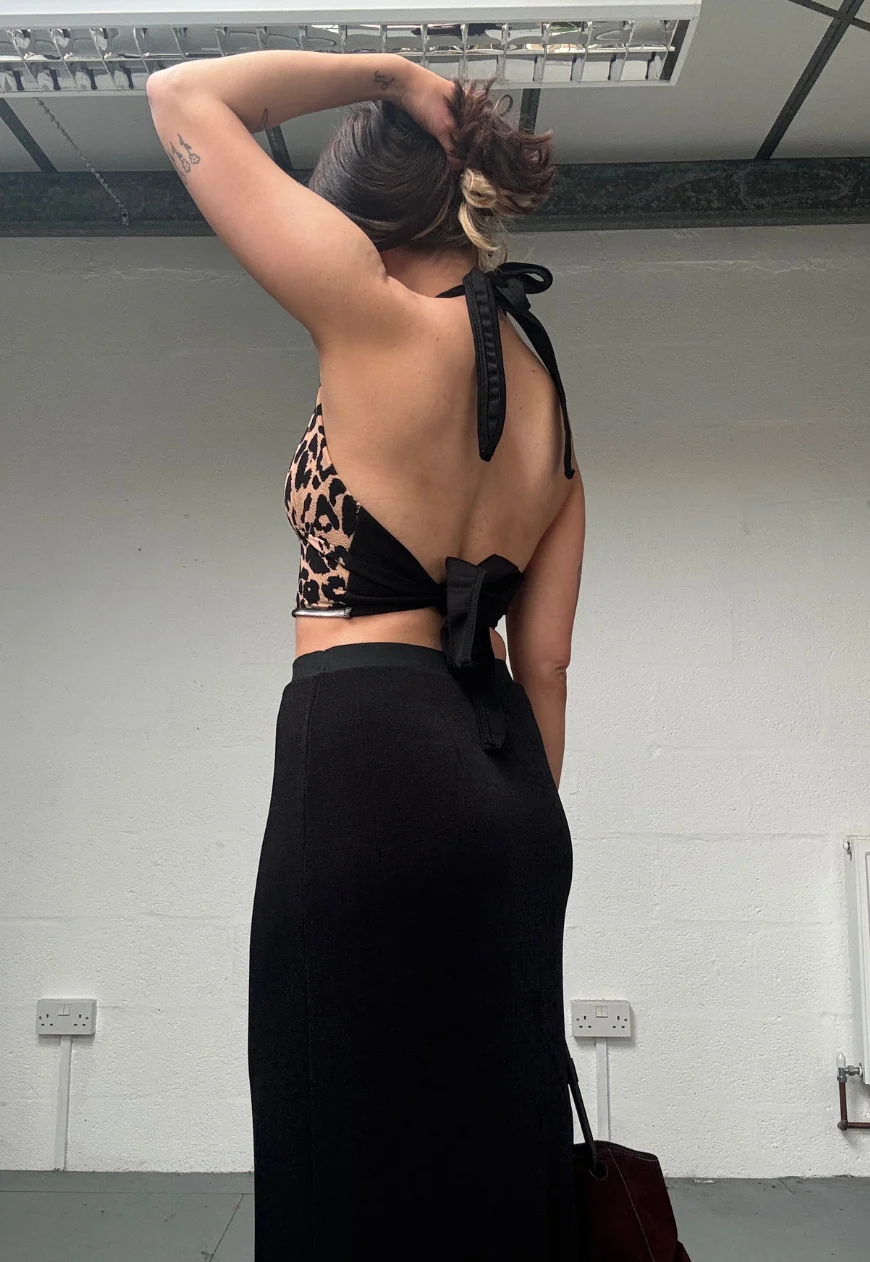 leopard print halter top - Image 6