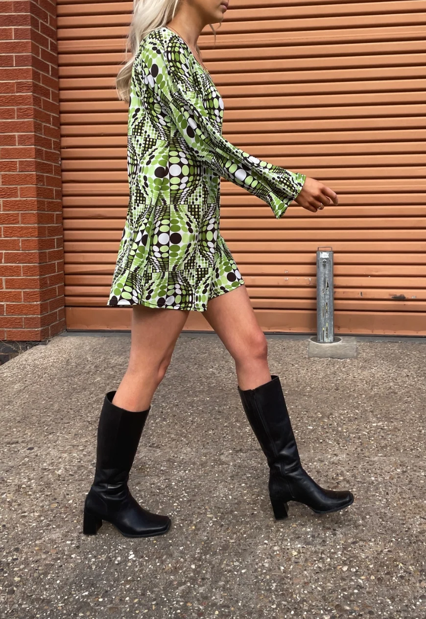 mint aero swing mini dress - Image 3