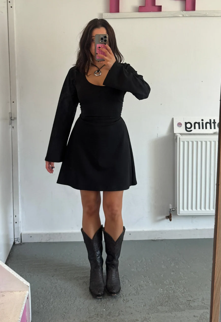 eclipse multiway full sleeve cinch mini dress - Image 3