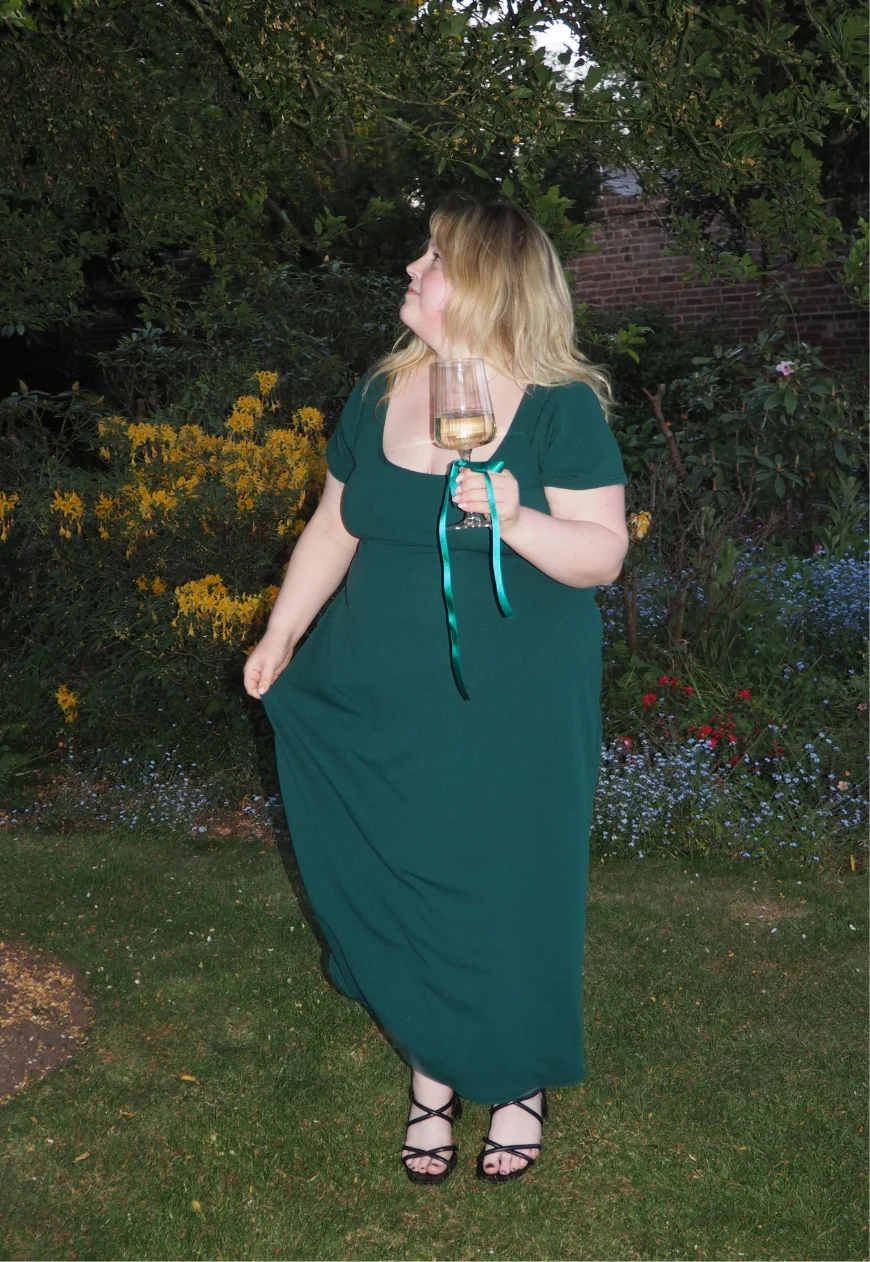 emerald multiway cap sleeve cinch maxi dress - Image 4