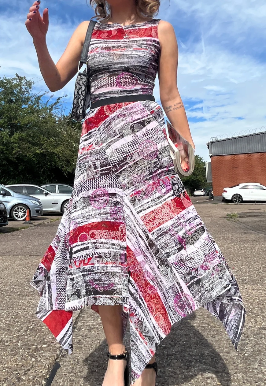 newspaper mesh swish skirt - Image 7