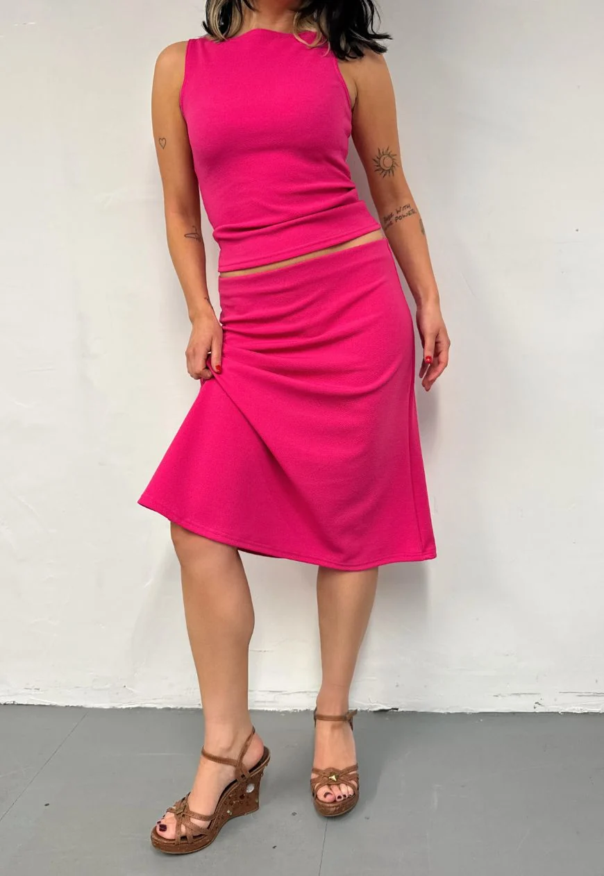 pink midi skirt - Image 5