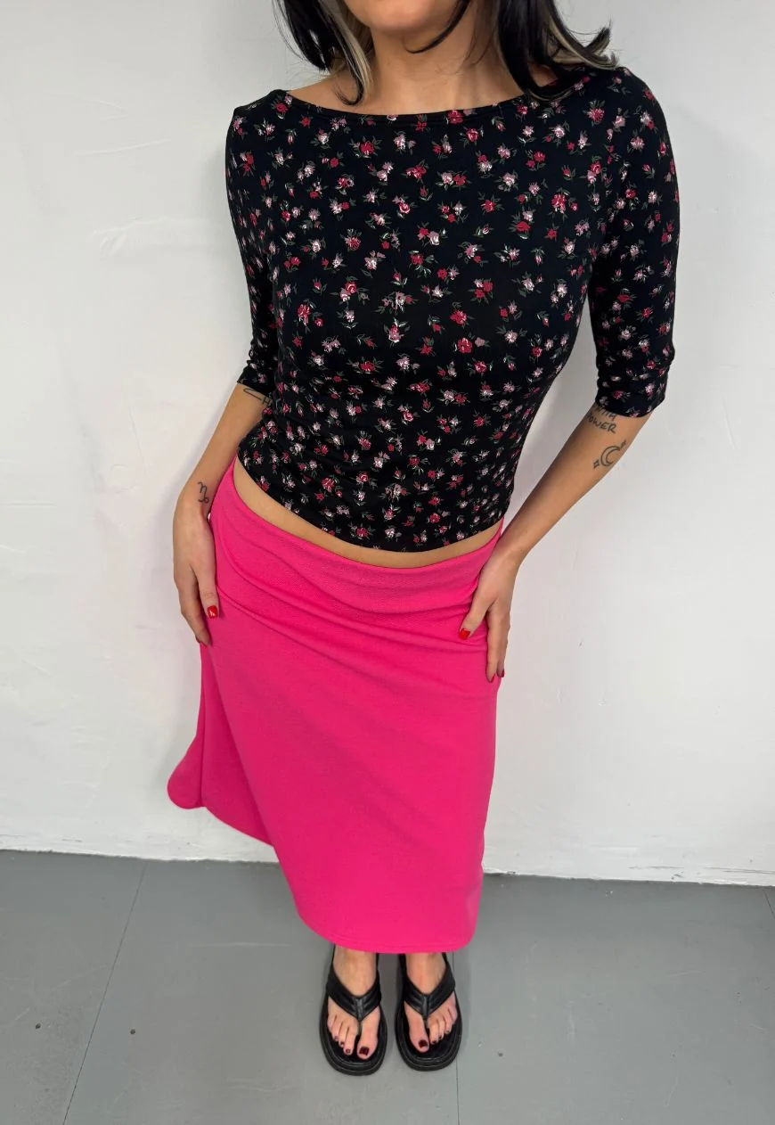 pink midi skirt - Image 6