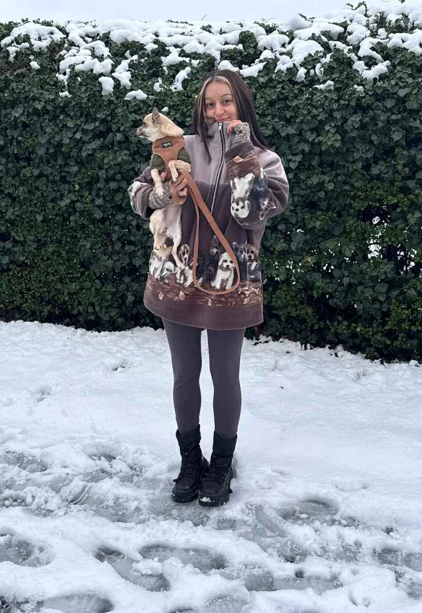 puppy print fleece *free scarf* - Image 9