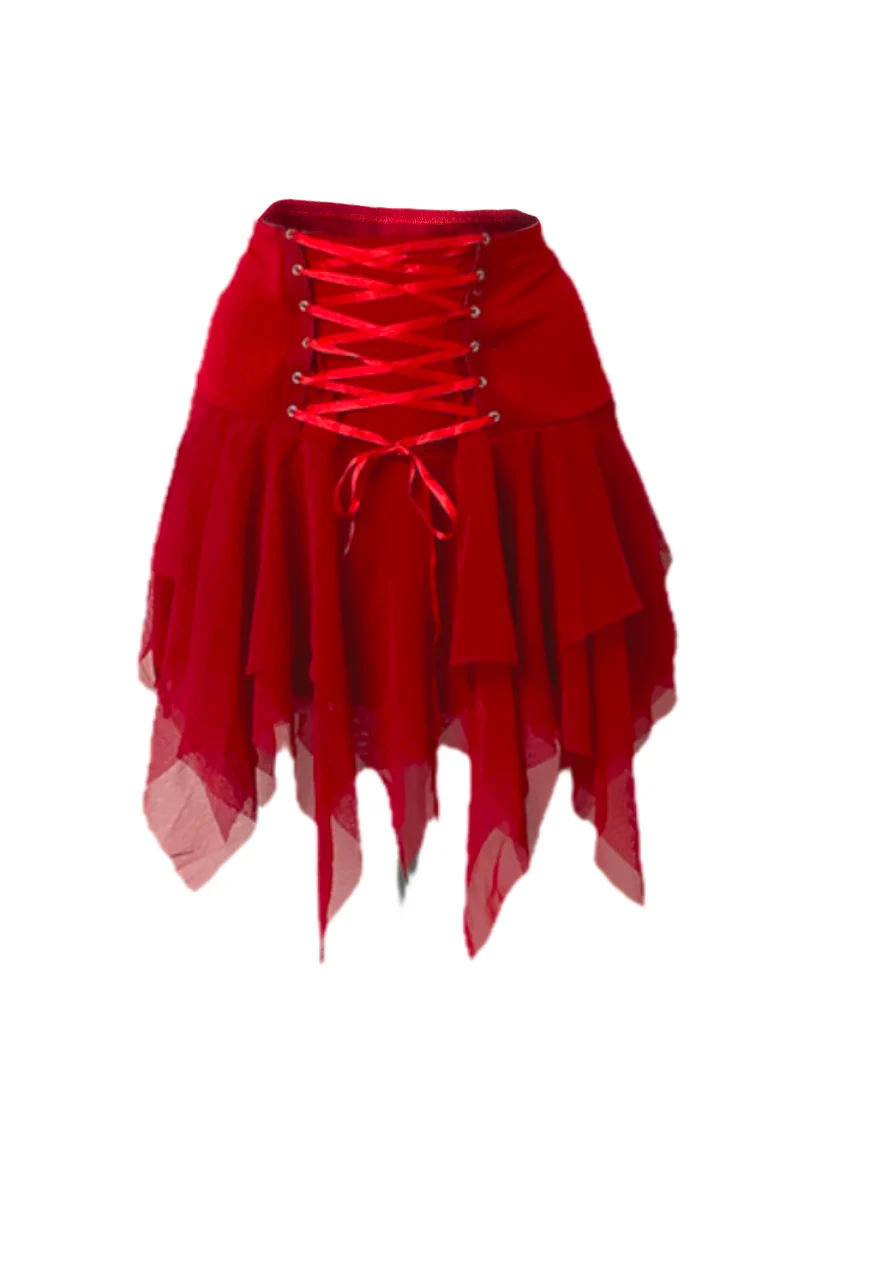 reclaimed vintage red angel corset set - Image 7