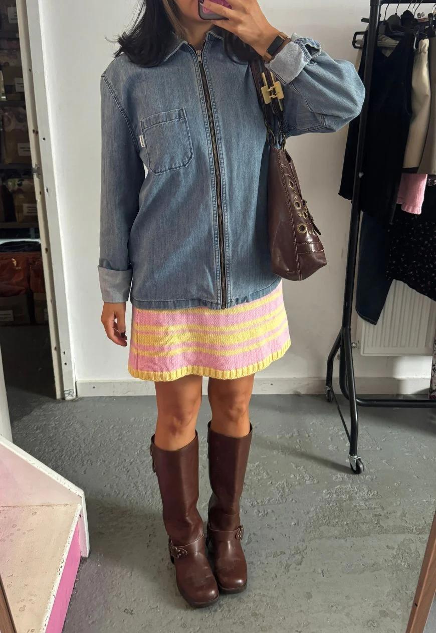 rhubarb & custard hissy knit mini skirt - Image 8