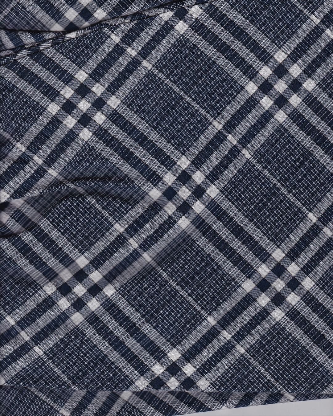 blue check midi skirt - Image 7