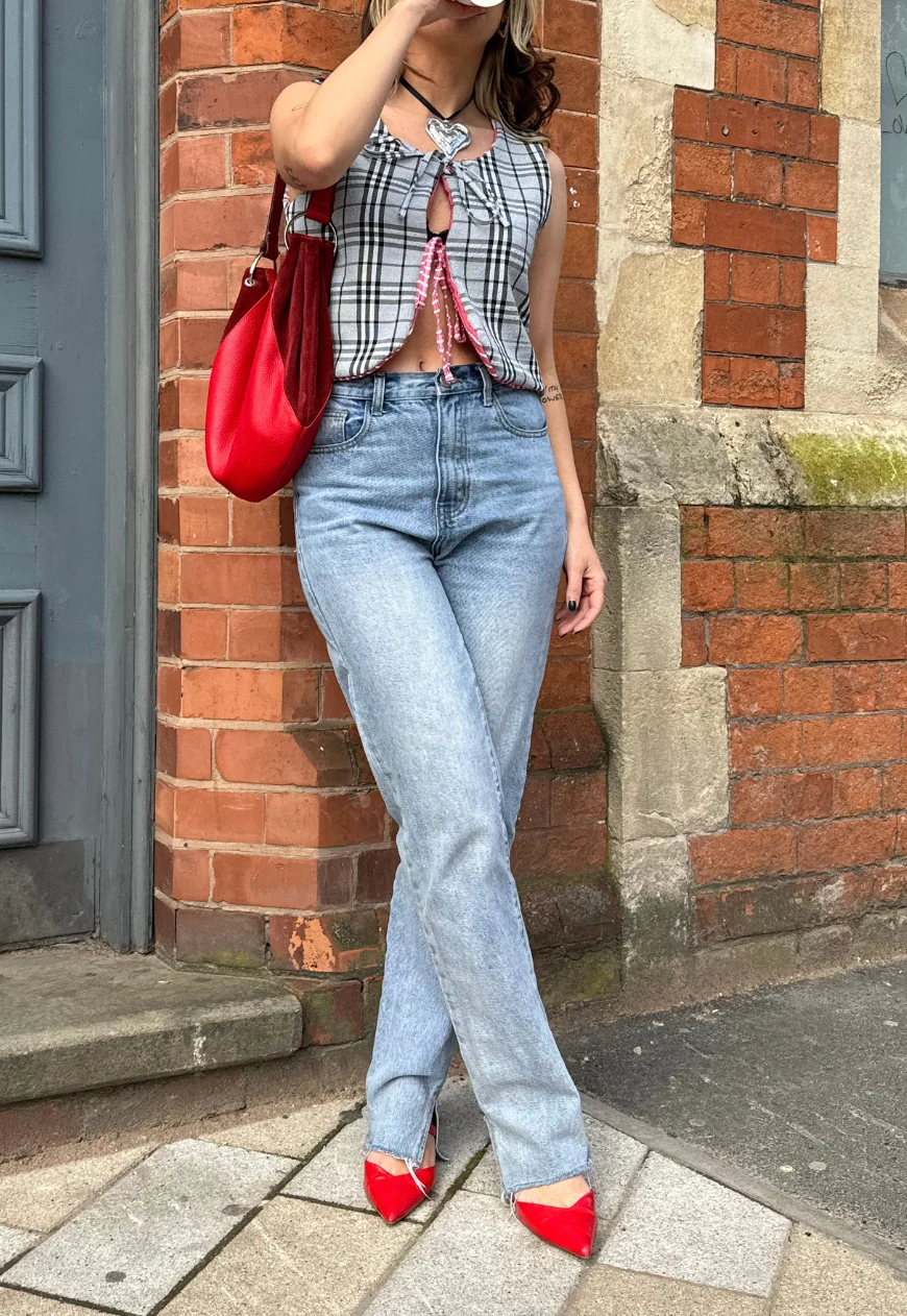 stripe/check reversible gilet - Image 5
