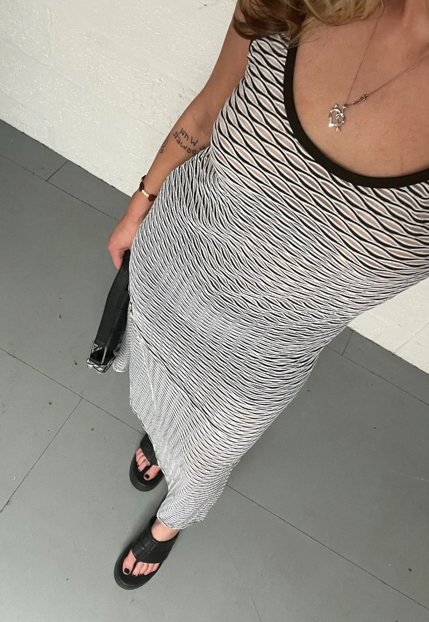 wave mesh maxi dress - Image 7