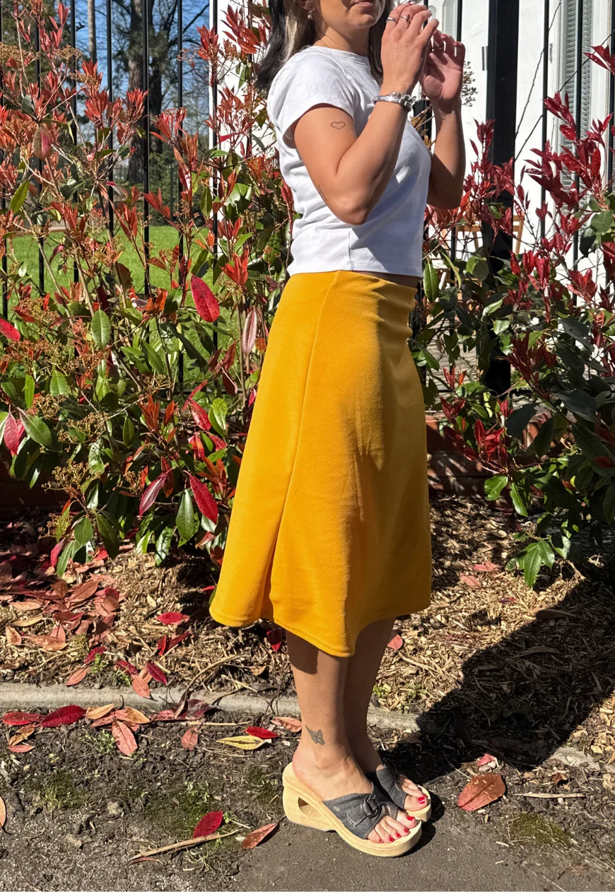 yellow midi skirt - Image 5