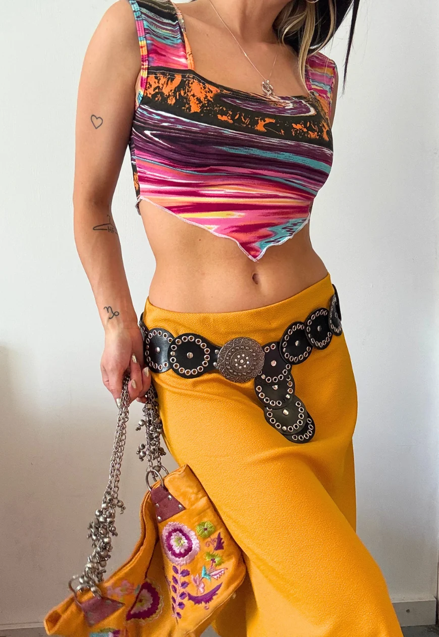 yellow midi skirt - Image 6