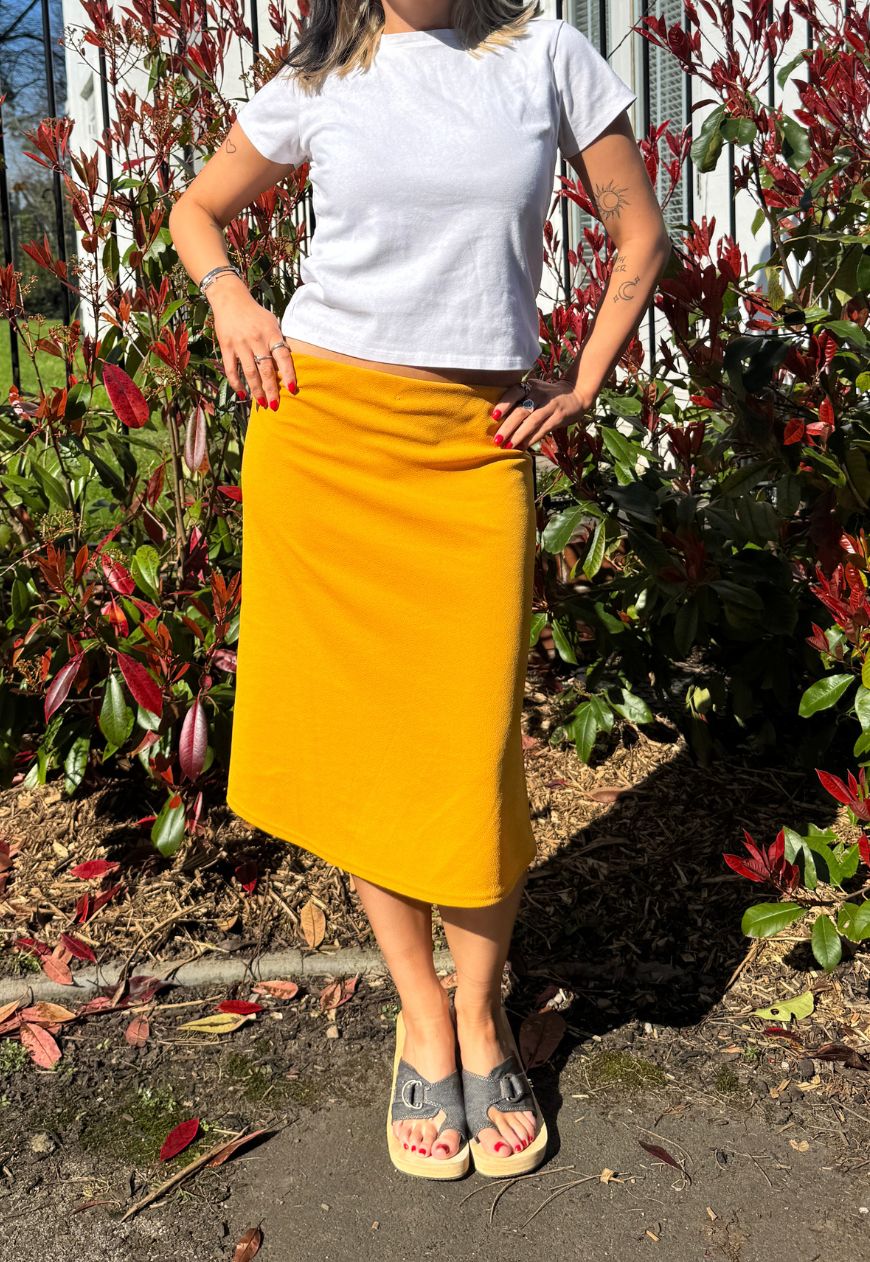 yellow midi skirt - Image 7